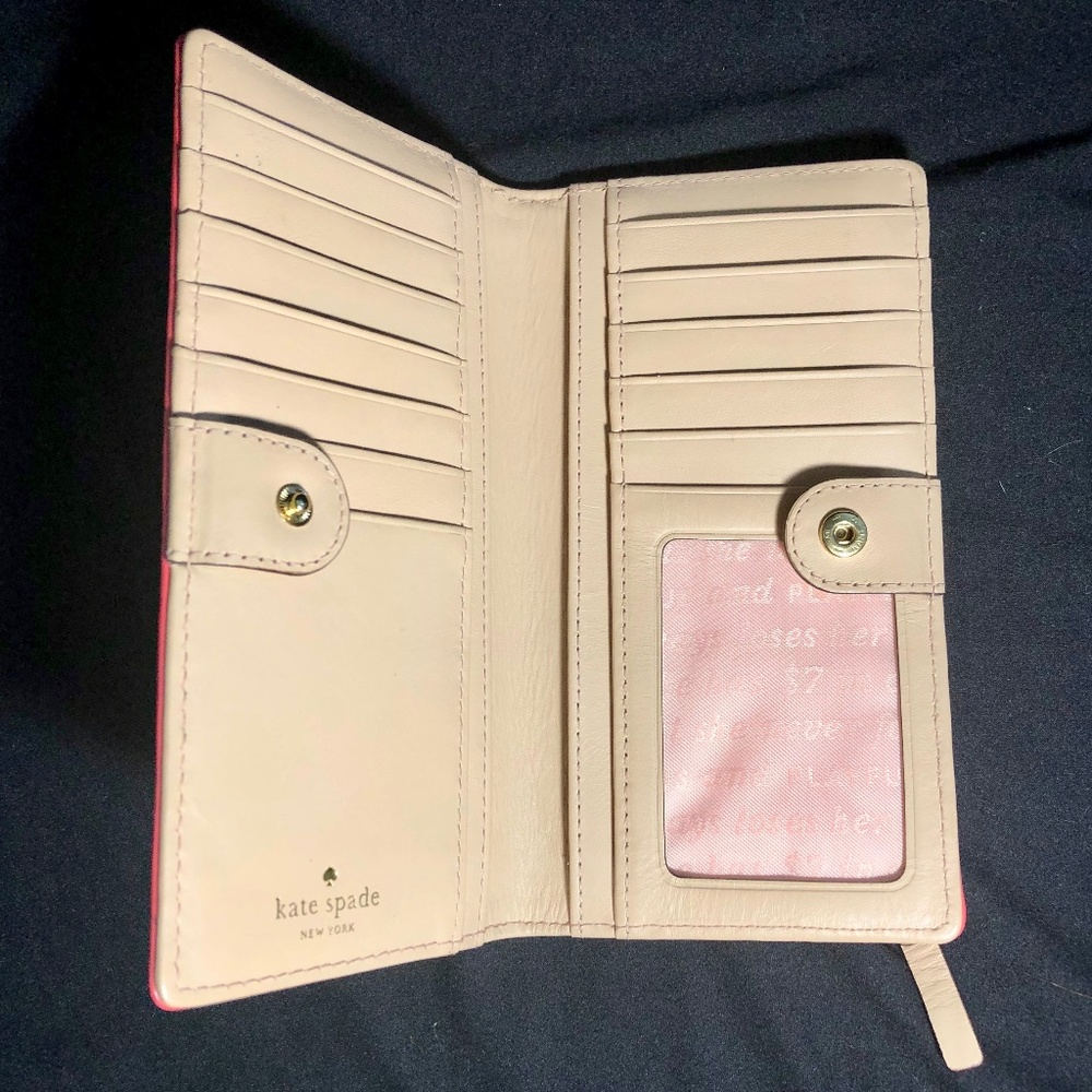 SOLD NEW Coral Kate Spade Floral Stacy Wallet - Picture 4 of 8